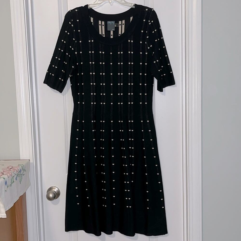 Gabby Skye Geometric Print Sweater Dress, NWOT